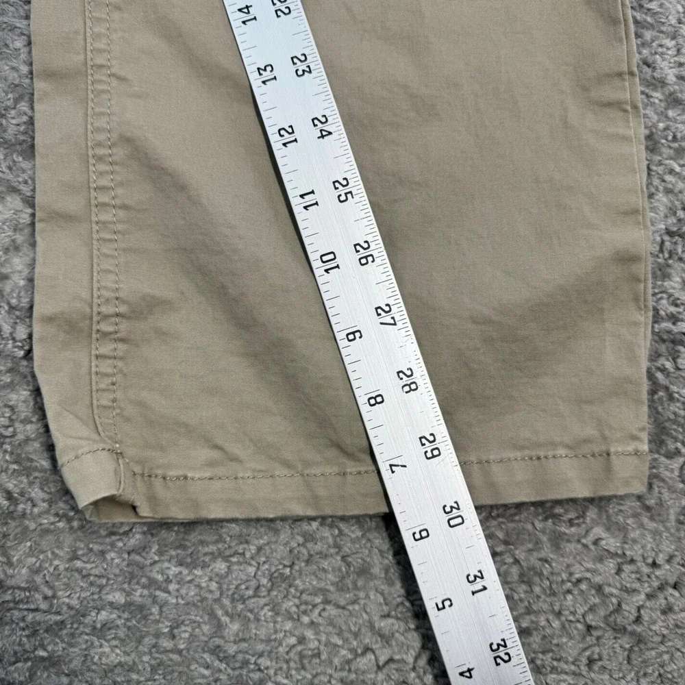 7 Diamonds Mens Straight Fit Chino Pants Tan Khaki Stretch 35x30‎ CTM 3279714